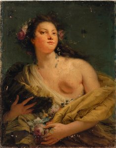 Porträt einer Dame als Flora