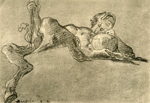 Satyr mit Weinkrug, um 1761