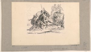 Zwei Soldaten und zwei Frauen, aus den Vari Capricci