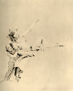 Frau ruht auf Wolken und wird von einem Amor unterstützt, Mitte des 18. Jahrhunderts, 1928