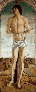 Polyptychon des Heiligen Vinzenz Ferrer: Heiliger Sebastian