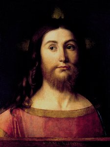 Sauveur du Monde - Retter der Welt - Bellini, Giovanni (1430-1516) - ca. 1502 - Öl auf Holz - 44x33 - Real Academia de Bellas Artes de San Fernando, Madrid