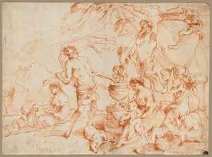 Bacchanal vor einem Herm von Giovanni Benedetto Castiglione