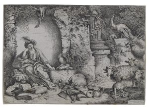 Circe verwandelt die Männer des Odysseus in Bestien