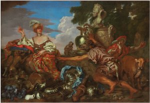 Circe verwandelt die Gefährten des Odysseus in Schweine von Giovanni Benedetto Castiglione