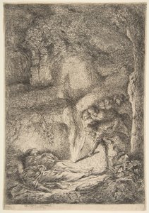 Auffindung der Leichen der Heiligen Peter und Paul, 1645-51 von Giovanni Benedetto Castiglione