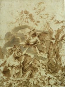 Hagar und Ismael in der Wüste