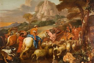 Der Engel erscheint den Hirten, Mitte - spätes 17. Jahrhundert von Giovanni Benedetto Castiglione