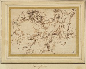 Zwei Nymphen und ein Satyr