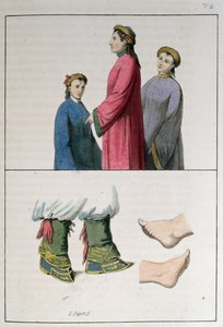 Die Füße chinesischer Frauen, Illustration aus 