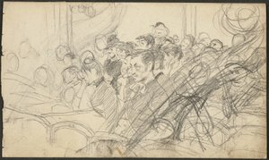 Publikum in einem Pariser Theater I von Giovanni Boldini