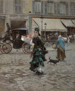 Beim Überqueren der Straße