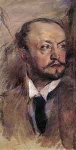 Florenz, Selbstporträt in Montorsoli von Giovanni Boldini