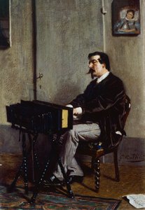 Cristiano Banti am Harmonium