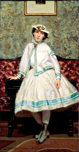 Porträt von Alade Banti in Weiß. Gemälde von Giovanni Boldini (1842-1931) von Giovanni Boldini