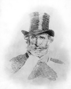Porträt von Giuseppe Verdi