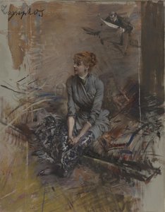 Porträt der Schauspielerin Gabrielle Réjane 1856-1920