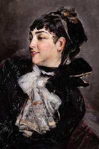 Die Gräfin von Rasty auf dem Sofa (Detail)