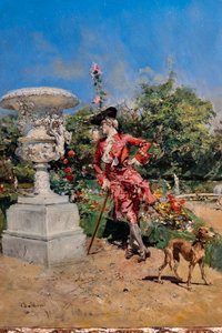 Junger Marquis in Versailles (Detail)