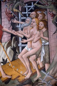 Abstieg in die Hölle, ca. 1492 von Giovanni Canavesio