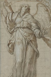 Stehender Engel mit einer Schriftrolle, ca. 1614