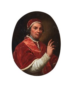 Porträt von Papst Clemens XIV. von Giovanni Domenico Porta