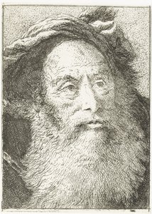 Mann mit Bart von Giovanni Domenico Tiepolo