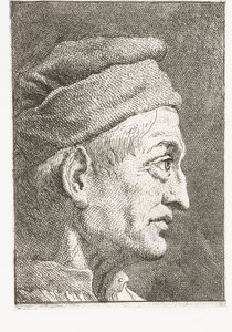 Mann mit Mütze von Giovanni Domenico Tiepolo