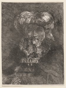 Alter Mann im Stil von Rembrandt von Giovanni Domenico Tiepolo
