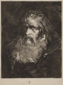 Alter Mann mit kahlem Kopf von Giovanni Domenico Tiepolo