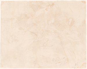 Skizze für die Flucht nach Ägypten (verso)