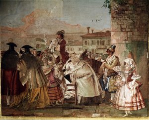 Der Scharlatan (Fresko im Karnevalssaal)