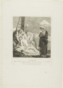 Die Kreuzabnahme, Tafel dreizehn aus Kreuzwegstationen von Giovanni Domenico Tiepolo