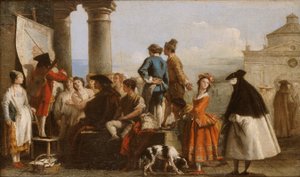Der Geschichtenerzähler von Giovanni Domenico Tiepolo