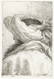 Türkischer Mann mit abgewandtem Kopf und Turban von Giovanni Domenico Tiepolo