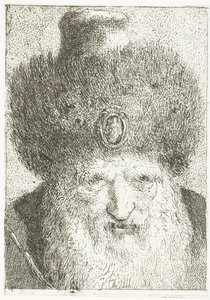 Türkischer Mann mit Pelzmütze (Sammlung Köpfe)