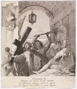 Kreuzweg - Station II. Jesus nimmt sein Kreuz auf von Giovanni Domenico Tiepolo