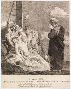 Via Crucis - Station XIII. Jesus wird vom Kreuz abgenommen von Giovanni Domenico Tiepolo