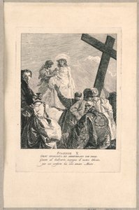 Kreuzweg - Station X, Jesus wird entkleidet von Giovanni Domenico Tiepolo