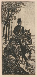 Artilleriesoldat zu Pferd von Giovanni Fattori