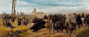 Episode des Angriffs auf die Madonna der Entdeckung, um 1864 von Giovanni Fattori
