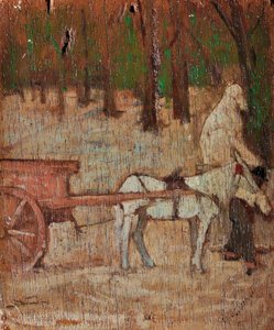 Eindruck außerhalb der Porta Romana, um 1868-70 von Giovanni Fattori