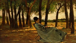 Frau Martelli in Castiglioncello von Giovanni Fattori