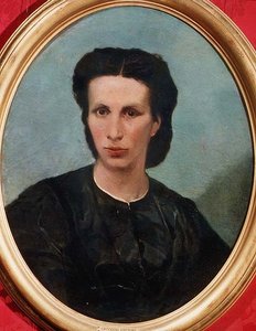 Porträt von Frau Biliotto von Giovanni Fattori