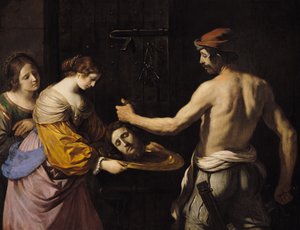 Salome empfängt den Kopf von Johannes dem Täufer, 1637 von Giovanni Francesco Barbieri