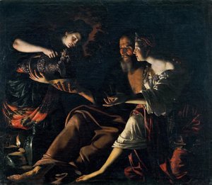 Lot und seine Töchter, 1617