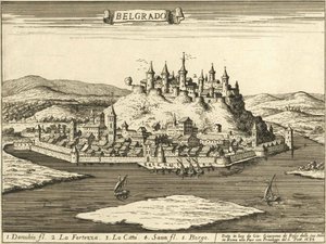 Festung Belgrad (Giovanni Giacomo De Rossi, 1683) von Giovanni Giacomo De Rossi