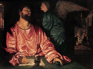 Der heilige Matthäus und der Engel, ca. 1534