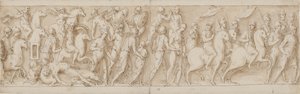 32 Kopien nach der Marcus-Aurelius-Säule, Piazza Colonna in Rom von Giovanni Guerra
