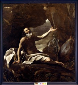 Elija wird von einem Raben gefüttert von Giovanni Lanfranco